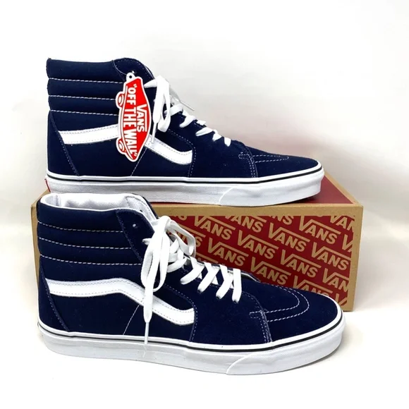 VANS SK8-HI Parisian Night Blue High Top Men’s Canvas Suede Sneakers VN0A5JMJ4W6 - Picture 6 of 10